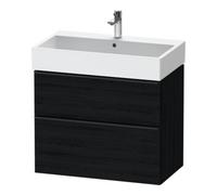 Duravit D-Neo bâti-support lavabo suspendu,784x625x442mm, 1 tiroir, avec poignée diamant noir, DE43730BD160000, Couleur: Décor chêne noir mat
