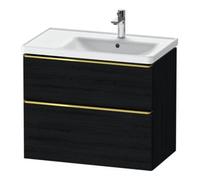 Duravit Duravit Meuble sous lavabo D-Neo 78,4x45,2 cm, 1 porte, B R, gris poli/chêne noir Quantité:1