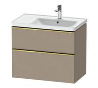 Duravit Duravit Meuble sous-lavabo D-Neo 78,4x45,2 cm, 1 porte, doré poli/lin Quantité:1