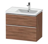 Duravit Duravit Meuble sous lavabo D-Neo 78,4x45,2 cm, 1 porte, Droit, chr/Noyer Nat Quantité:1