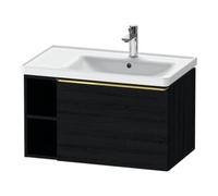 Duravit Duravit Meuble sous lavabo D-Neo 78,4x45,2 cm, 1 tiroir, A, B droite, or poli/chêne noir Quantité:1