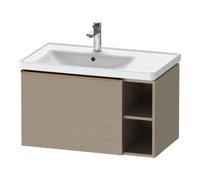Duravit Duravit Meuble sous lavabo D-Neo 78,4x45,2 cm, 1 tiroir, A, B gauche, bronze grainé/lin Quantité:1