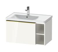 Duravit Duravit Meuble sous-lavabo D-Neo 78,4x45,2 cm, 1 tiroir, B gauche, or poli/blanc laqué Quantité:1