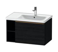 Duravit Duravit Meuble sous-lavabo D-Neo 78,4x45,2 cm, 1 tiroir, bronzé/chêne noir Quantité:1