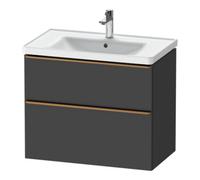 Duravit Duravit Meuble sous lavabo D-Neo 78,4x45,2 cm, b chêne/gris, 1 tiroir, 1 porte Quantité:1