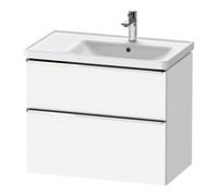 Duravit Duravit Meuble sous lavabo D-Neo 78,4x45,2cm, 1 tiroir, évier à droite, chr/blc ma Quantité:1