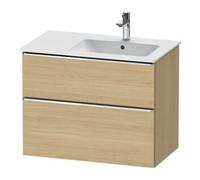 Duravit Duravit Meuble sous-lavabo D-Neo 81x46,2 cm, 1 porte, Droit, chr/chêne nat. Quantité:1
