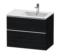 Duravit Duravit Meuble sous-lavabo D-Neo 81x46,2 cm, 1 porte, Droit, chr/chêne noir Quantité:1