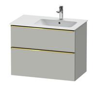 Duravit Duravit Meuble sous-lavabo D-Neo 81x46,2 cm, 1 porte, Droit, Or poli/Gris mat Quantité:1