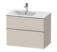 Duravit Duravit Meuble sous lavabo D-Neo 81x46,2 cm, 1 porte, évier à gauche, chr/taupe mat Quantité:1