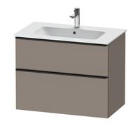 Duravit Duravit Meuble sous-lavabo D-Neo 81x46,2 cm, noir/Bas ma, 1 tiroir, 1 coulissant Quantité:1