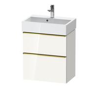 Duravit Duravit Meuble sous lavabo D-Neo Compact 58,4x37,2 cm, 1 porte, 1 tiroir, blanc poli/haut brillant Quantité:1
