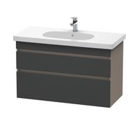 Duravit Duravit Meuble sous lavabo DuraStyle 100x45,3 cm, gris mat/bois, 2 tiroirs, suspendu Quantité:1