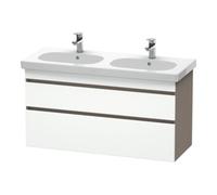Duravit DuraStyle vasque DS648601843 115 x 45,3 cm, blanc mat / basalte mat, 2 tiroirs, suspendu