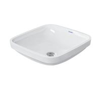 Duravit Lavabo à encastrer par le dessous DuraStyle 400×400 mm sans trous avec trop-plein blanc