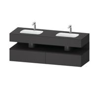 Duravit Duravit Meuble sous-lavabo encastré Qatego 160x55x60cm, Kon-WTU, gris m/Gr ma Quantité:1