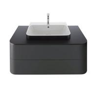 Duravit Duravit Meuble sous-lavabo Happy D.2 Plus 100x55 cm, gris mat, 2 tiroirs, pour MWT Quantité:1