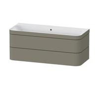 Duravit Duravit Meuble sous-lavabo Happy D.2 Plus 117,5x49 cm, 2 tiroirs, gris pierre mat Quantité:1