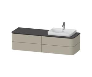 Duravit Duravit Meuble sous-lavabo Happy D.2 Plus 160x55 cm, f K, 4 tiroirs, f MWT, r, T s-mat Quantité:1