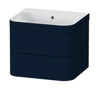 Duravit Duravit Meuble sous-lavabo Happy D.2 Plus 57,5x49 cm, sans trop-plein, bleu mat, 2 tiroirs Quantité:1