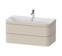 Duravit Duravit Meuble sous lavabo Happy D.2 Plus 97,5x49cm, 1 porte, taupe mat, 2 tiroirs Quantité:1