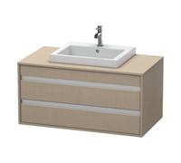Duravit Duravit Meuble sous-lavabo Ketho 100x55 cm, beige, lavabo encastré moyen, 2 tiroirs Quantité:1