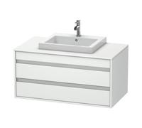Duravit Duravit Meuble sous-lavabo Ketho 100x55 cm, blanc mat, lavabo encastré moyen, 2 tiroirs Quantité:1