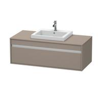 Ketho Duravit vasque KT679604343 120 x 55 cm, basalte mat, pour 2000 centrale à encastrer, coulissant match2, suspendu