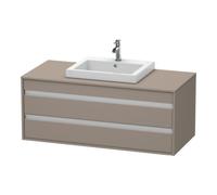 Duravit Duravit Meuble sous-lavabo Ketho 120x55 cm, blanc mat, lavabo encastré moyen, 2 tiroirs Quantité:1
