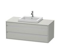 Duravit Duravit Meuble sous-lavabo Ketho 120x55cm, gris mat, lavabo encastré central, 2 tiroirs Quantité:1