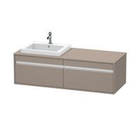 Duravit Duravit Meuble sous-lavabo Ketho 140x55x42,6 cm, f EWT, 2 tiroirs, gauche, bas. m Quantité:1