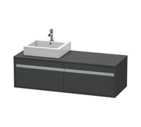 Duravit Duravit Meuble sous lavabo Ketho 140x55x42,6 cm, pour AWT, 2 tiroirs, gris mat Quantité:1