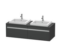 Duravit Duravit Meuble sous lavabo Ketho 140x55x42,6 cm, pour EWT, 2 tiroirs, gris m Quantité:1