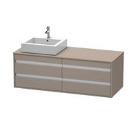 Duravit Duravit Meuble sous lavabo Ketho 140x55x49,6 cm, 4 tiroirs, blanc laqué, basique Quantité:1