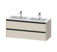 Duravit Ketho.2 bâti-support lavabo suspendu, 2 tiroirs, 1280x550x480mm, pour ME by Starck 233613, K25266083830000, Couleur: Décor taupe super mat
