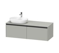 Duravit Duravit Meuble sous-lavabo Ketho.2 140x55cm, L P, blanc mat, 2 tiroirs, suspendu Quantité:1