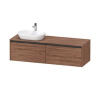 Duravit Duravit Meuble sous lavabo Ketho.2 160x55 cm, L P, Noyer Naturel, 2 tiroirs, suspendu Quantité:1