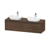 Duravit Duravit Meuble sous-lavabo Ketho.2 160x55cm, B bs, N foncé, 2 tiroirs, suspendu Quantité:1