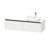 Duravit Duravit Meuble sous lavabo Ketho.2 160x55cm, Droit, blanc mat, 2 tiroirs, suspendu Quantité:1