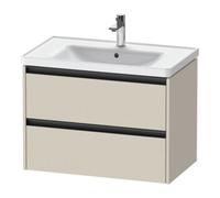 Duravit Ketho.2 bâti-support pour lavabo suspendu, 2 tiroirs, 784x549x455mm, pour D-Neo 236780, K25283083830000, Couleur: Décor taupe super mat