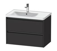 Duravit Duravit Meuble sous lavabo Ketho.2 78,4x45,5x54,9cm, pour WT avec BL, graphite mat Quantité:1