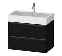 Duravit Ketho.2 bâti-support de lavabo suspendu, 2 tiroirs, 784x440x460mm, pour Vero Air 235080, K25277016160000, Couleur: Décor chêne noir mat