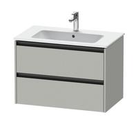 Duravit Duravit Meuble sous lavabo Ketho.2 81x48 cm, béton gris, 2 tiroirs, suspendu Quantité:1