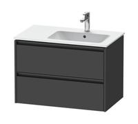Duravit Duravit Meuble sous-lavabo Ketho.2 81x48x54,9 cm, p. lavabo c. bac, graph ma Quantité:1