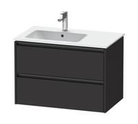 Duravit Ketho.2 bÃ¢ti-support pour lavabo, 810x549x480mm, pour ME by Starck position du bassin Ã gauche 234583, K252670, Coloris: supermatt en graphite - K25267080800000