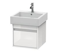 Duravit Duravit Meuble sous lavabo Ketho 45x44 cm, blanc brillant, 1 tiroir, suspendu Quantité:1