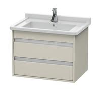 Duravit Duravit Meuble sous-lavabo Ketho 65x45,5 cm, taupe, 2 tiroirs, suspendu Quantité:1