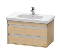 Duravit Ketho bâti-support lavabo suspendu, 800x480x455 mm, 2 tiroirs, pour D-Code, KT664703030, Couleur: Décor chêne naturel