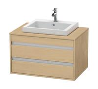 Duravit Duravit Meuble sous-lavabo Ketho 80x55 cm, E Nat, pour lavabo encastré moyen, 2 tiroirs Quantité:1