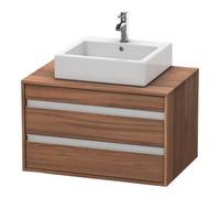 Duravit Duravit Meuble sous-lavabo Ketho 80x55cm, N N, avec AWT central, 2 tiroirs Quantité:1